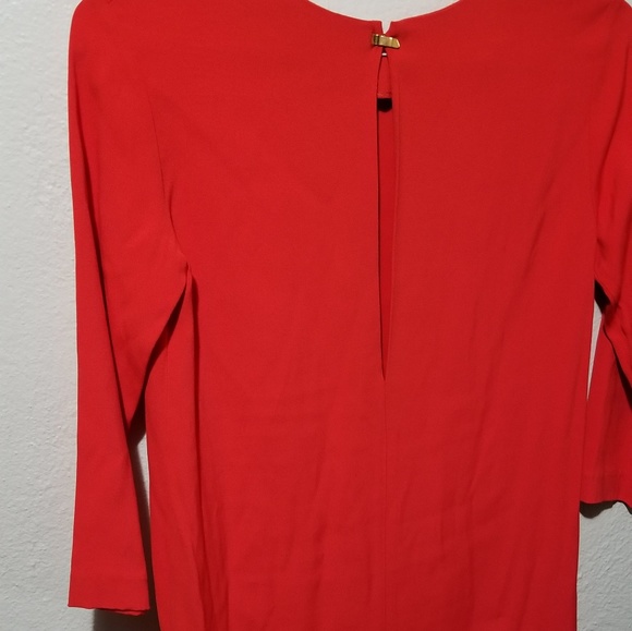 Sandro Reveil Metallic Hem Long Sleeve Shift NWT - Picture 6 of 8